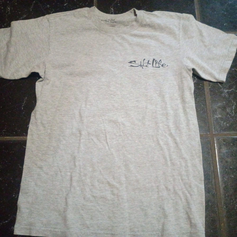 Salt Life Heather Gray Short Sleeve Tee Size S